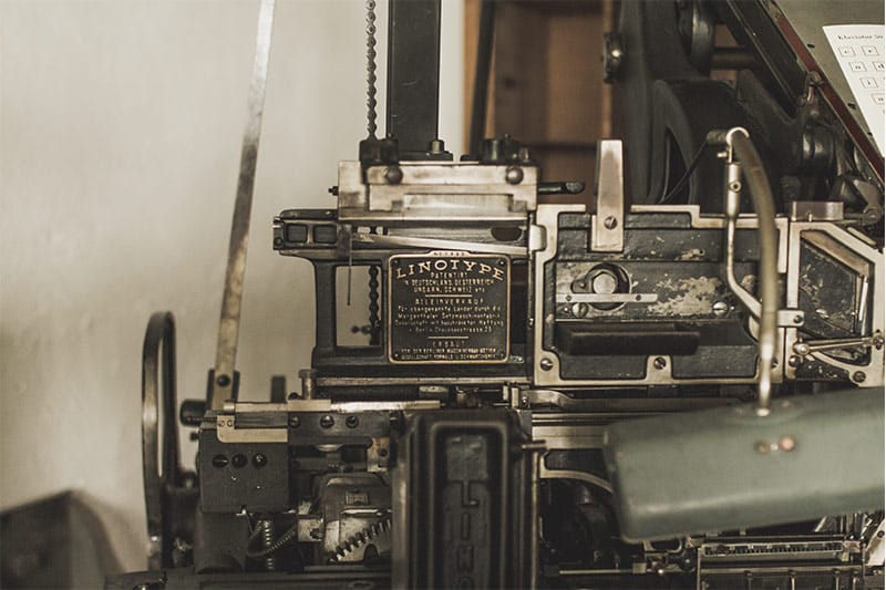 servicios impresion digital offset maquina antigua - Soportes de impresión digital